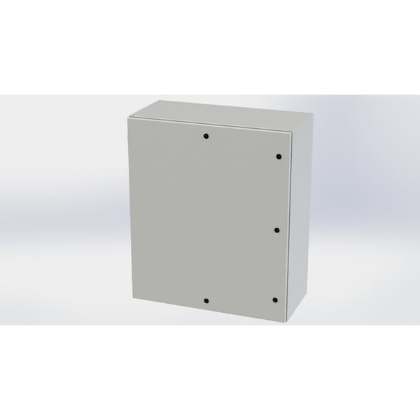 1/4 Turn Latch Electrical Enclosures, 42 in H, 16 in D, 36 in W, NEMA 3R, 4, 12, 13, Carbon Steel